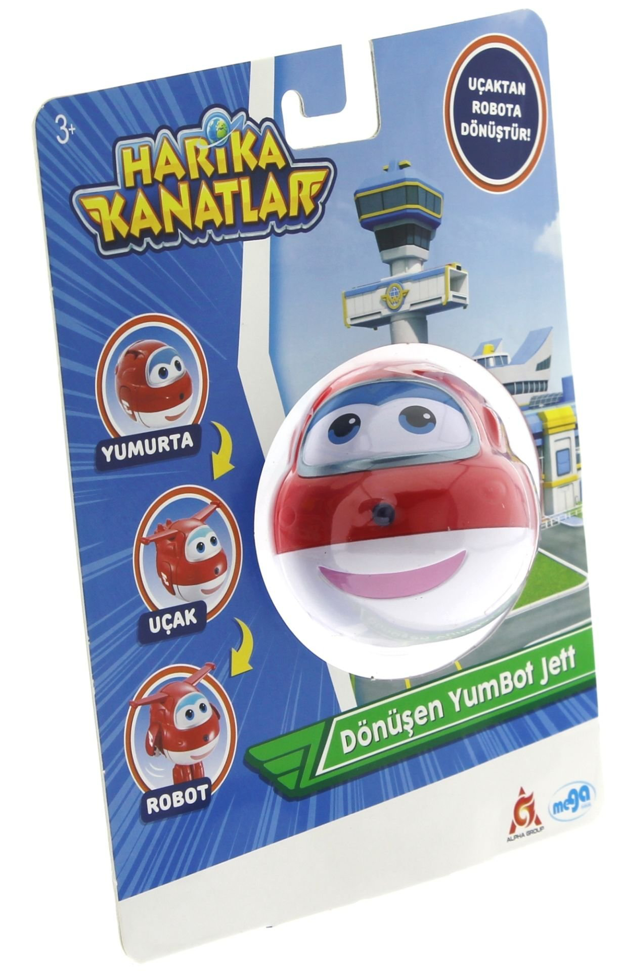 Harika Kanatlar Dönüşen Tekli Figür YumBot Jett