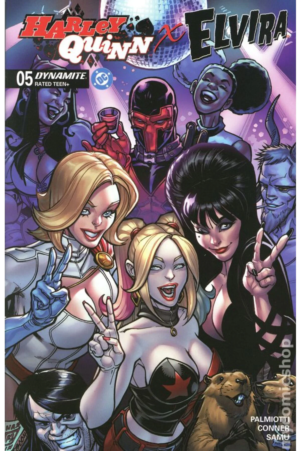 Harley Quinn x Elvira #5B (ingilizce)