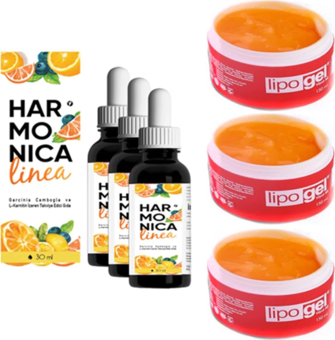 Harmonica Linea Bölgesel Vücut Bakım Seti - Lipo Gel & Damla
