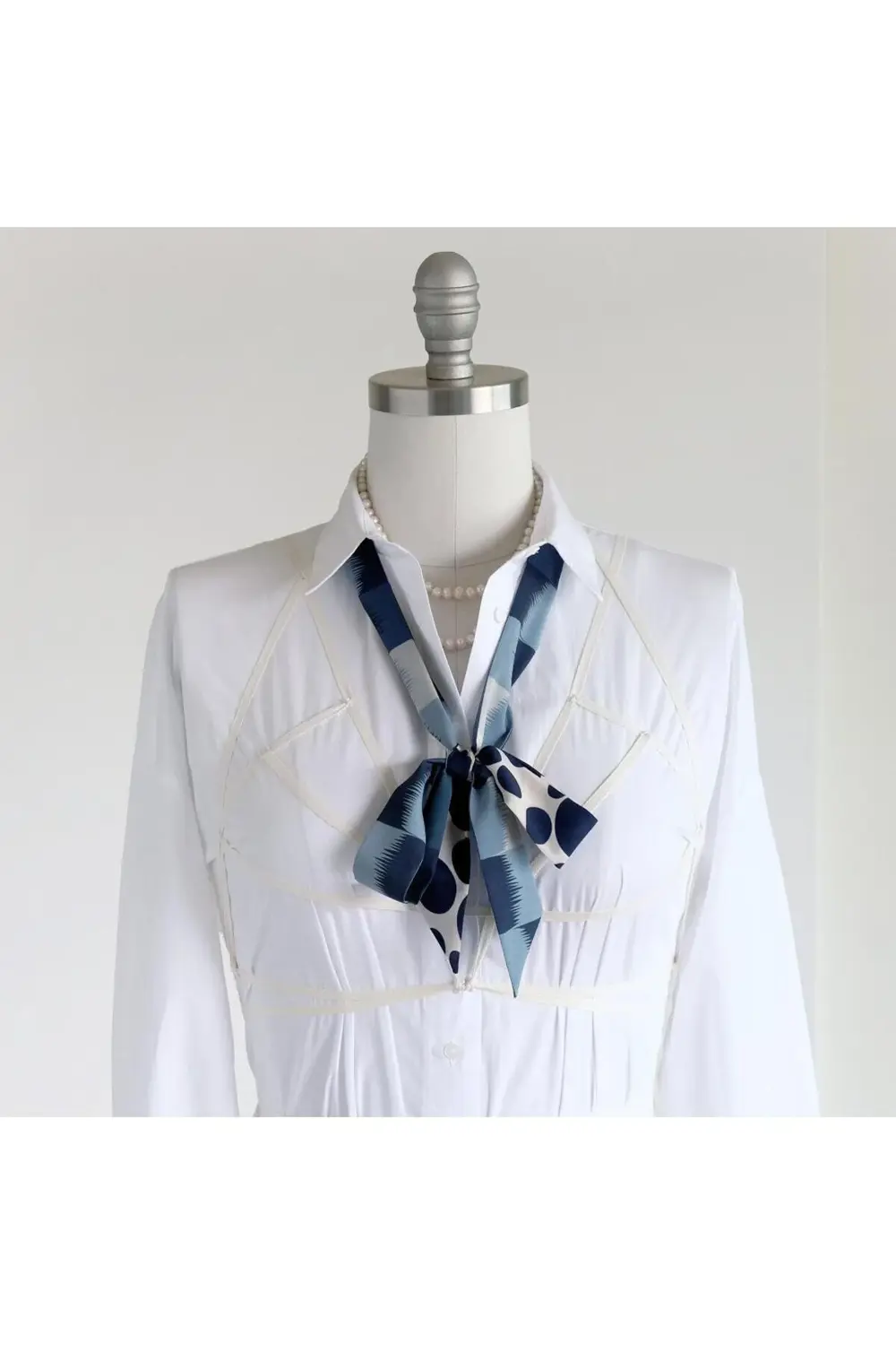 Harmony Eşarp Mavi Desenler