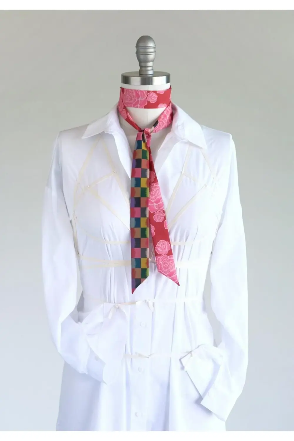 Harmony Eşarp Pembe Çiçek Desenler