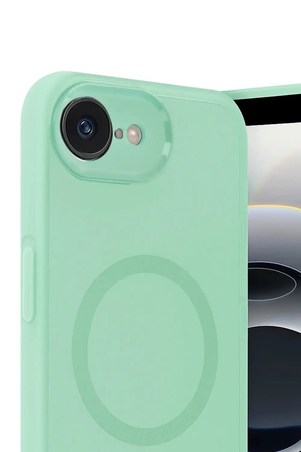 HarmonyAura iPhone 16E Kılıf Maya Karbon Kapak - Koyu Yeşil