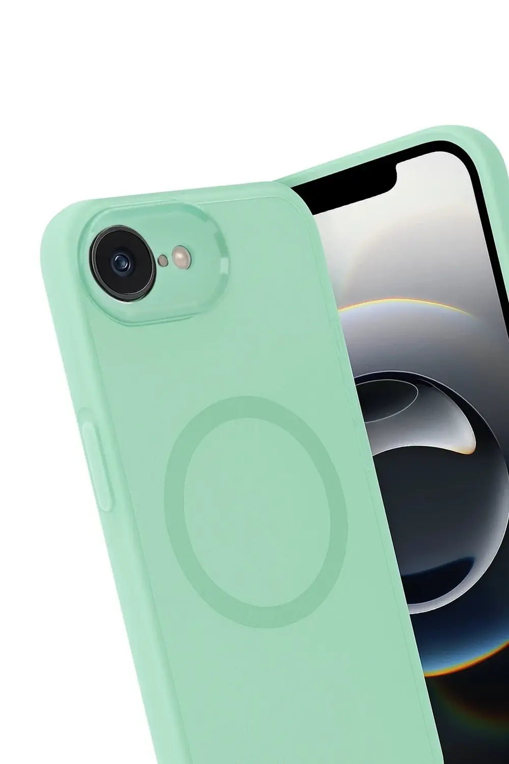 HarmonyAura iPhone 16E Kılıf Maya Karbon Kapak - Koyu Yeşil