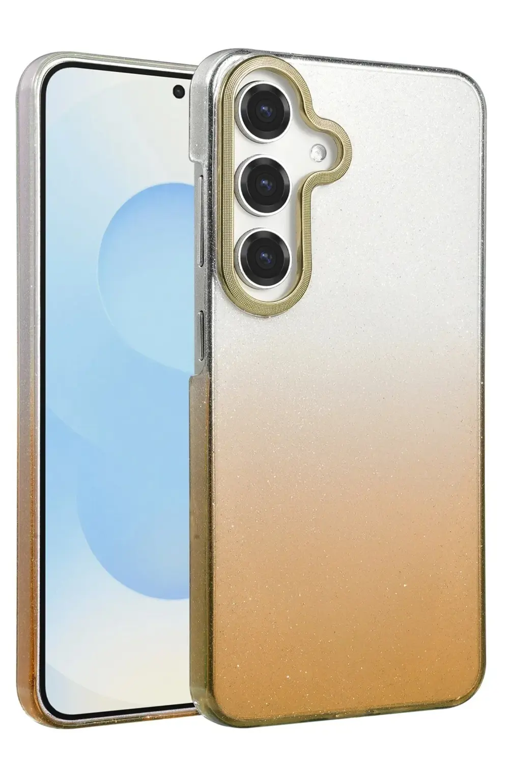 HarmonyAura Samsung Galaxy A35 5G Glossy Kapak - Çöl Titanyum