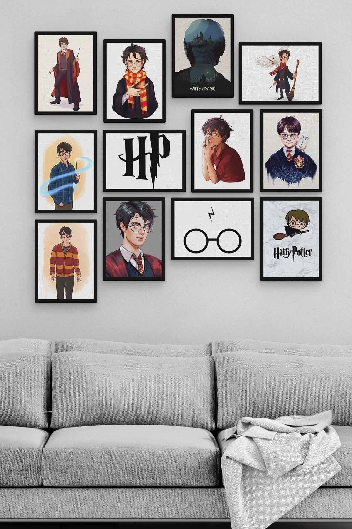 Harry Potter 12 Parça Ahşap Mdf Tablo Zlltb248