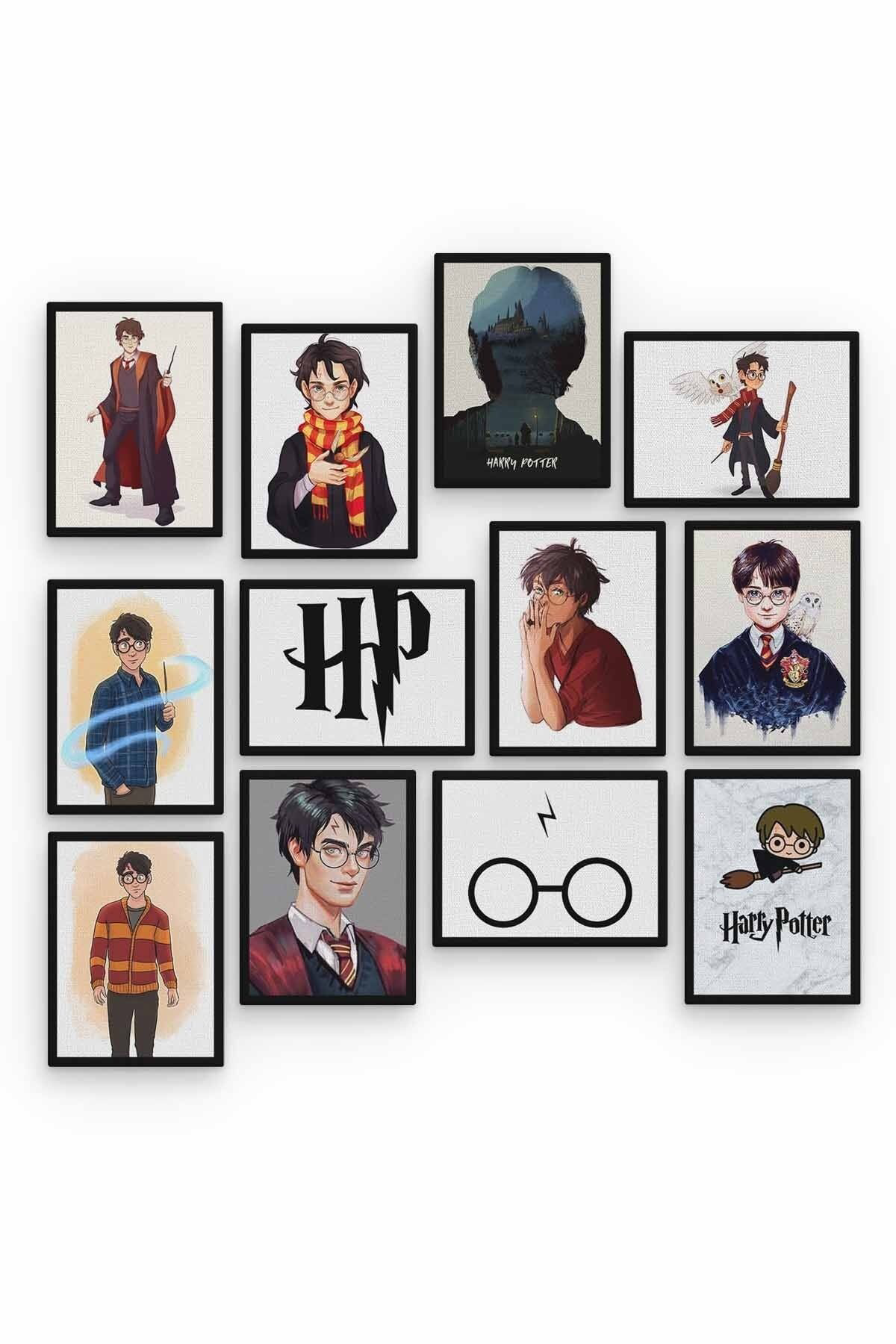 Harry Potter 12 Parça Ahşap Mdf Tablo Zlltb248