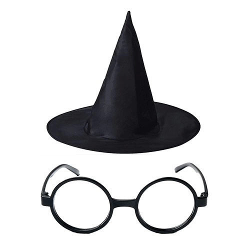 Harry Potter Büyücü Şapkası Ve Harry Potter Büyücü Gözlüğü Siyah Harry Potter Büyücü Şapkası Ve Harry Potter Büyücü Gözlüğü Siyah