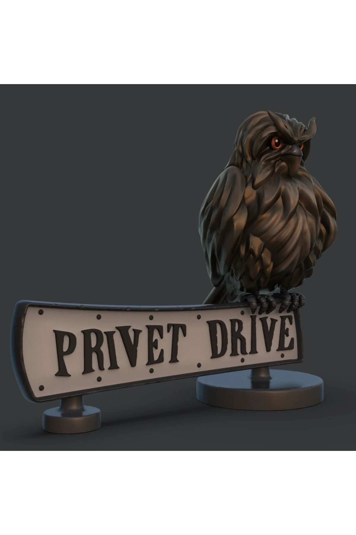 Harry Potter Felsefe Taşı Privet Drive Sokak Tabelası Dekoru (18 CM GENİŞLİK)