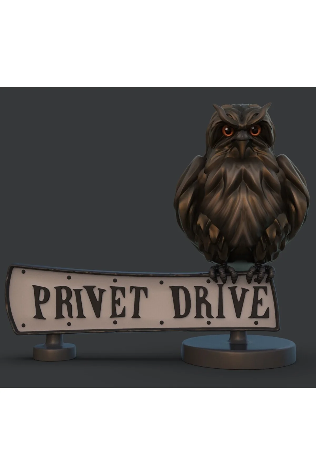 Harry Potter Felsefe Taşı Privet Drive Sokak Tabelası Dekoru (18 CM GENİŞLİK)