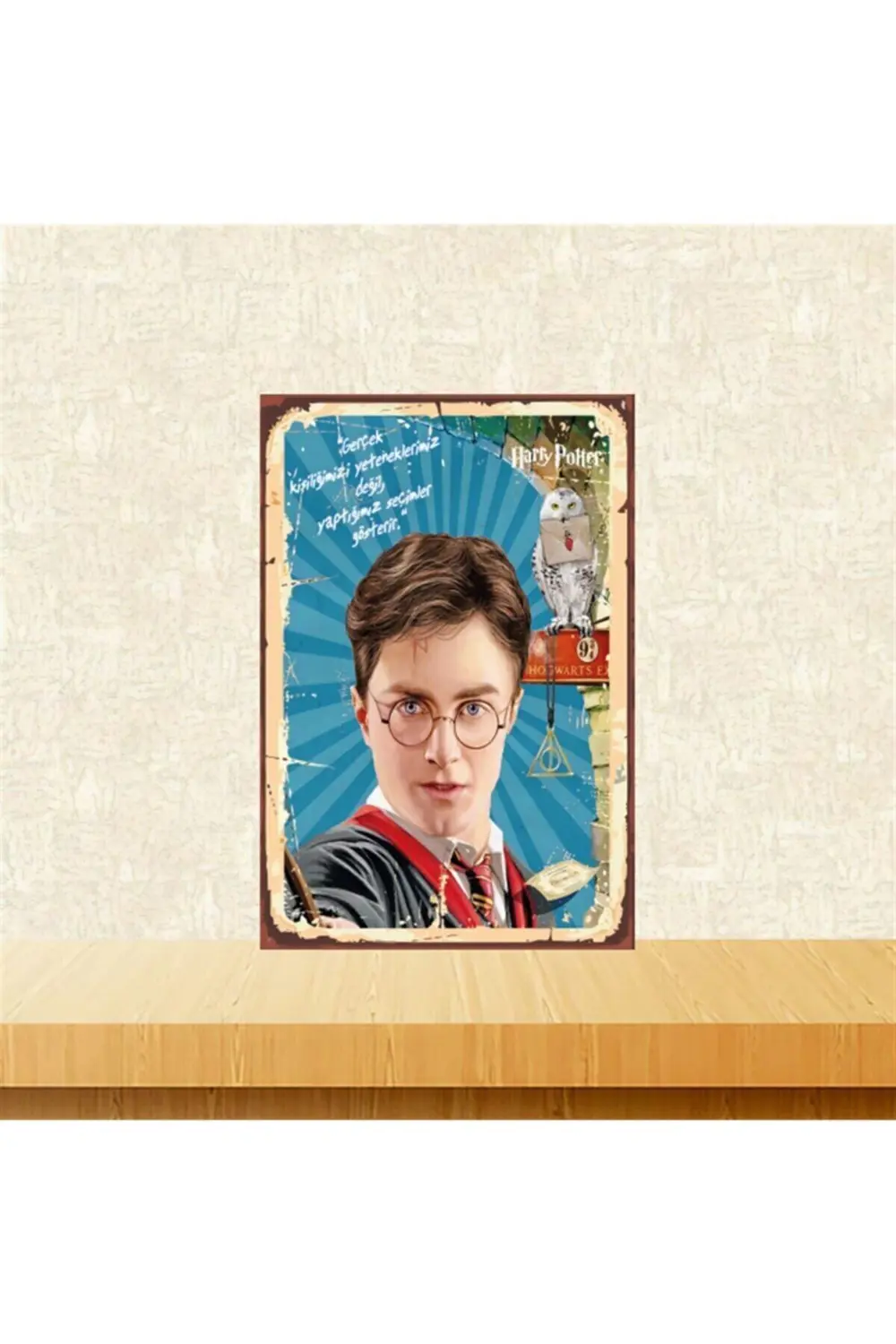 Harry Potter Gerçek Kişiliğinizi 20-30 Cm Retro Ahşap Tablo Tkfx5