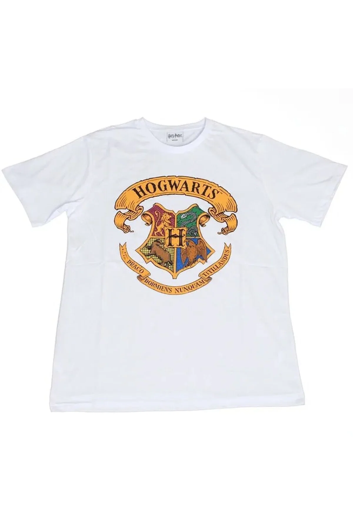 Harry Potter Hogwarts Tişört Beyaz