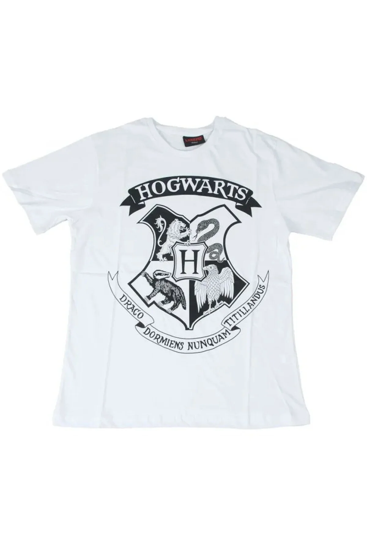 Harry Potter Hogwarts Tişört Beyaz