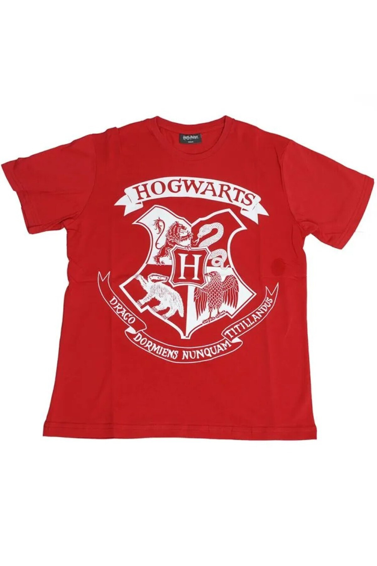 Harry Potter Hogwarts Tişört Kırmızı