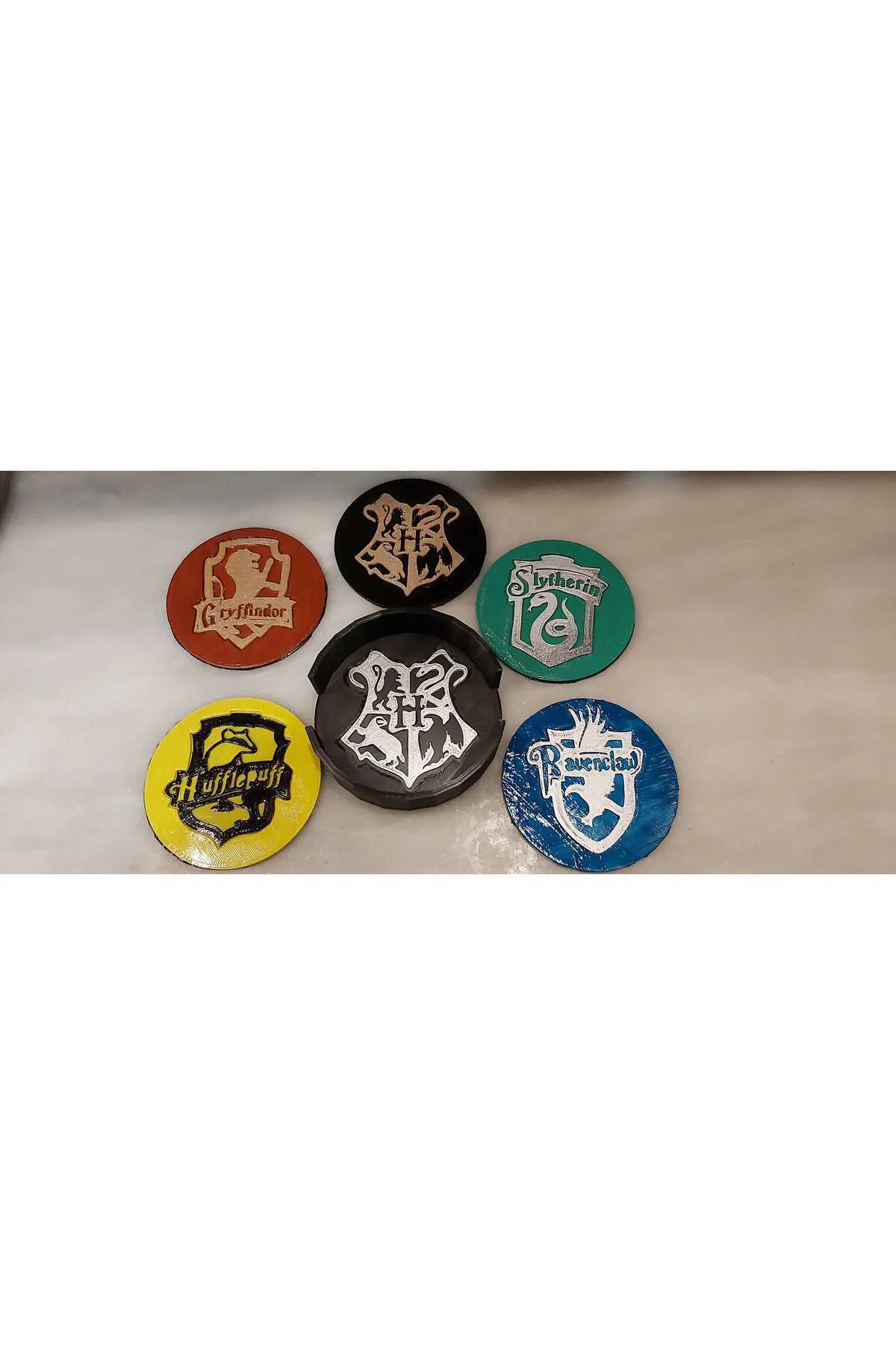 Harry Potter Hogwarts Ve Diğer Takımlar 5li Bardak Altlığı