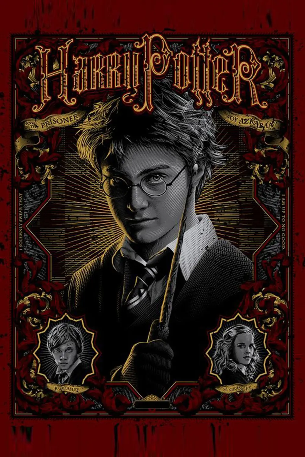 Harry Potter Retro Ahşap Poster HP1001
