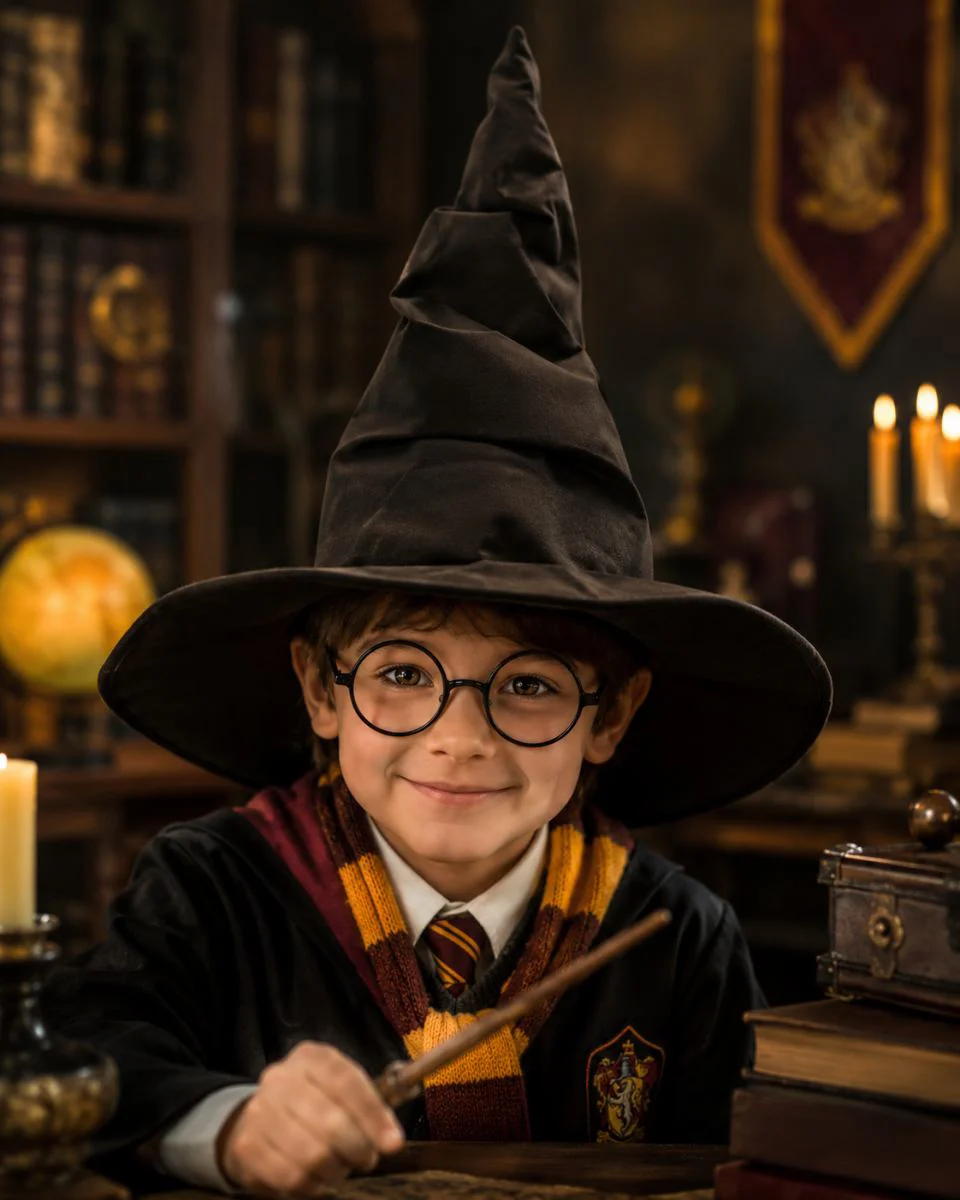Harry Potter Temalı Seçmen Şapkası Çocuk Boy