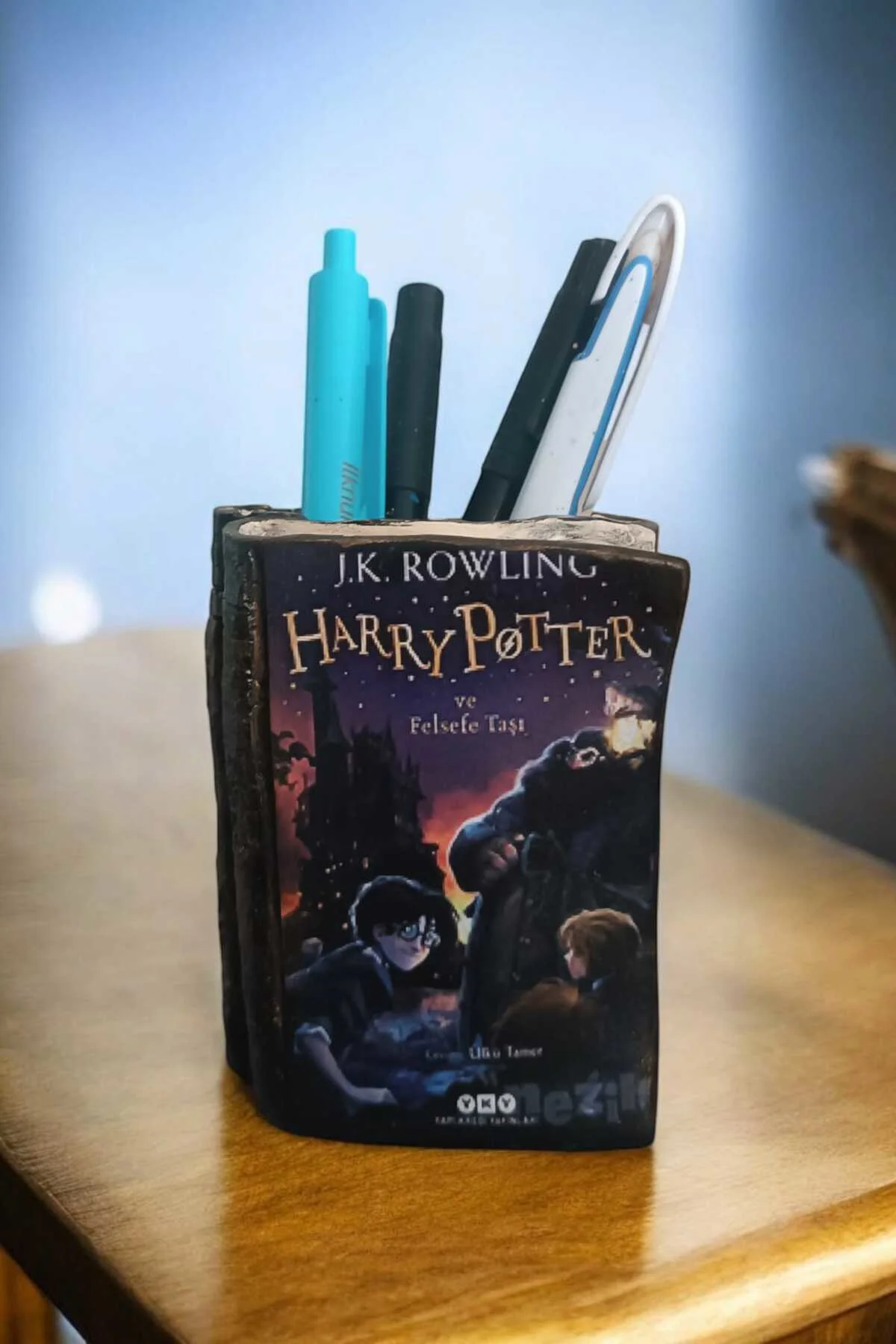 Harry Potter ve Felsefe Taşı Kitabı Şeklindeki Kalemlik 10x8 cm