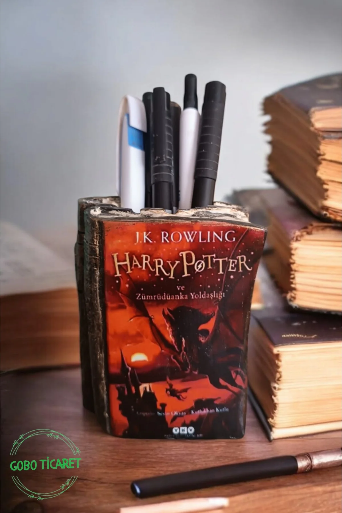 Harry Potter ve Zümrüdüanka Yoldaşlığı Kitabı Şeklindeki Kalemlik