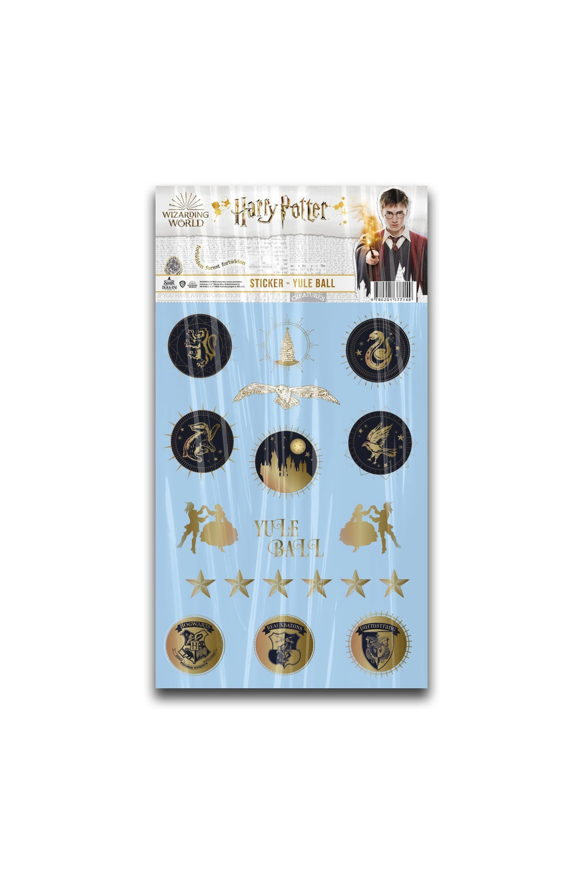 Harry Potter Wizarding World Yuleball Tema Çıkartma Seti