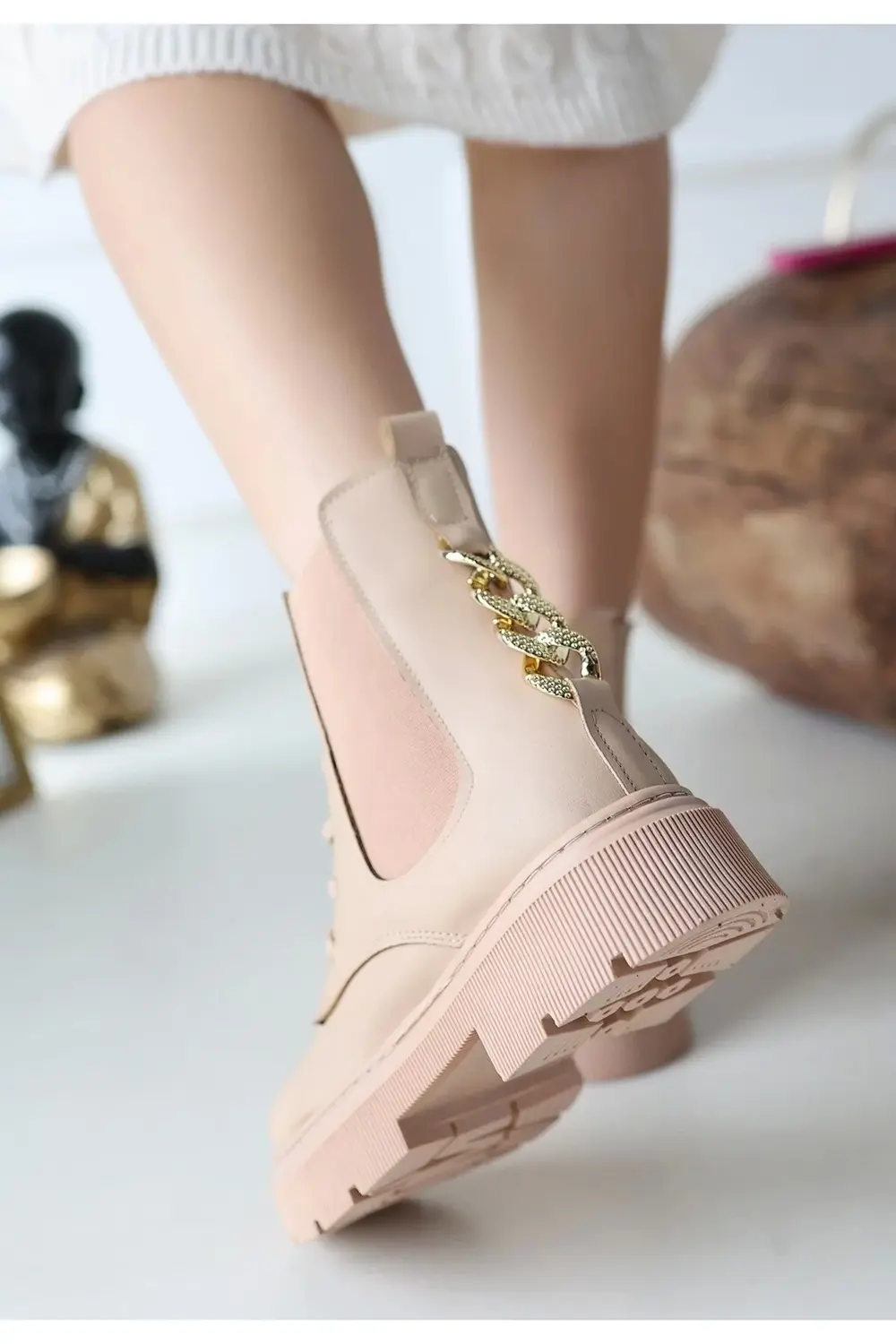 Harte Nude Cilt Bağcıklı Bot Harte Nude Cilt Bağcıklı Bot