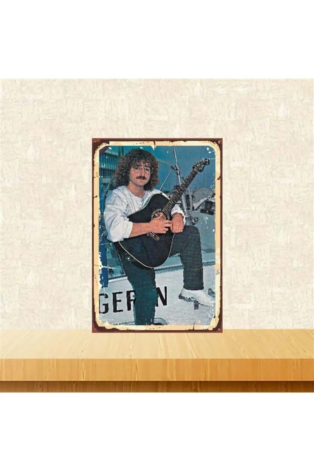 Harun Kolçak Retro Ahşap Poster 20x30 cm