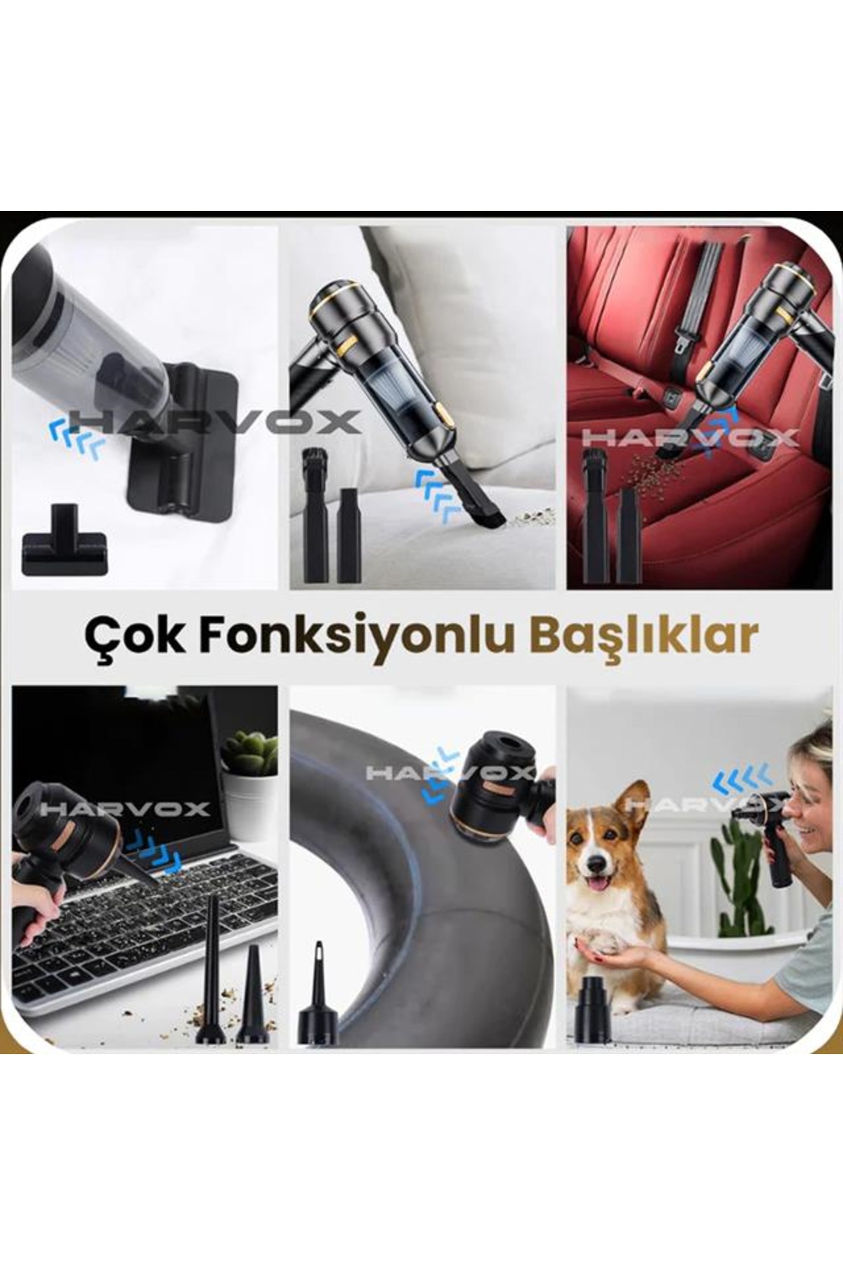 Harvox Ev Ve Araç Süpürgesi HXVC-002 18.000PA 6000Mah