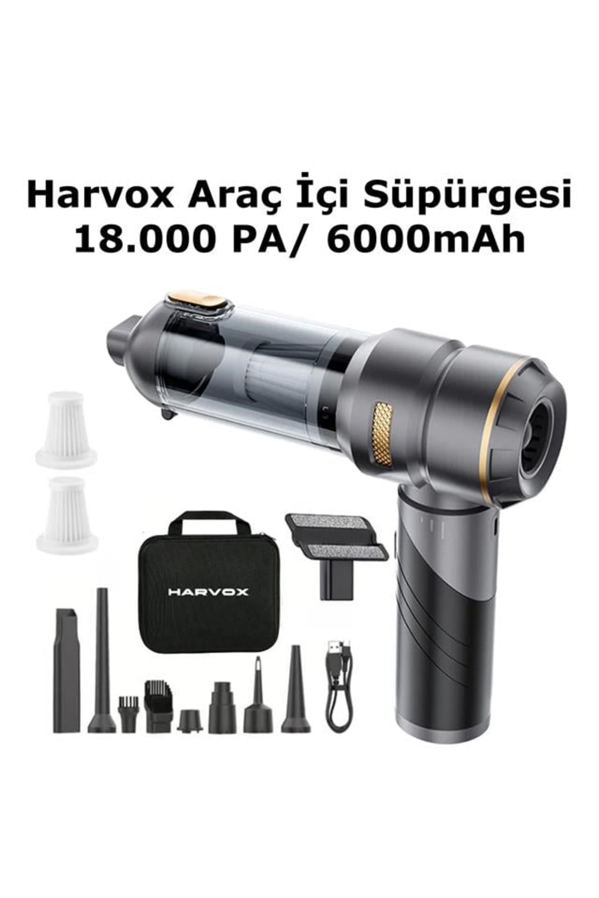 Harvox Ev Ve Araç Süpürgesi HXVC-002 18.000PA 6000Mah