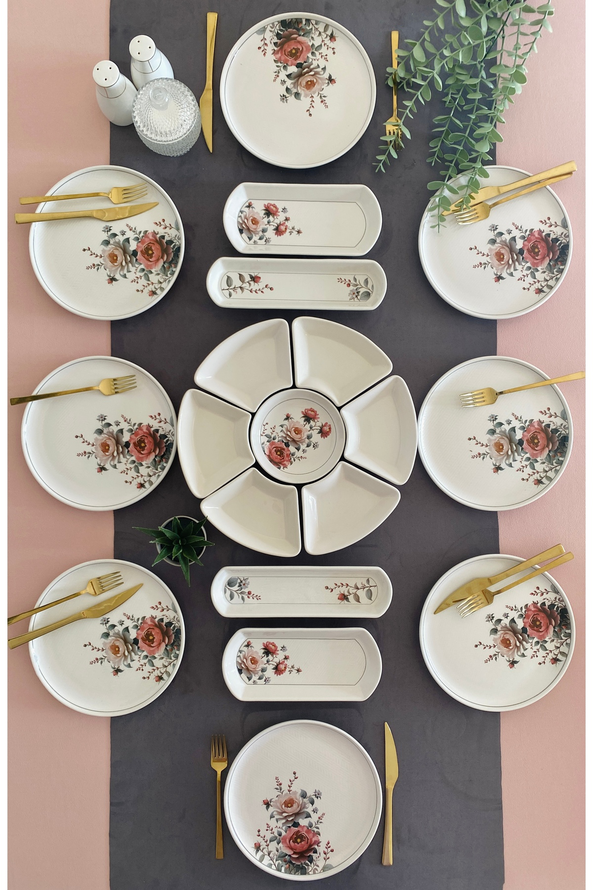 Hasbahçe 8 Kişilik 19 Parça Kahvaltı Takımı