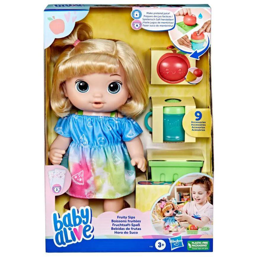 Baby Alive Hasbro  F7356 Bebegimle Egl.Yudumlar Sarisin-2