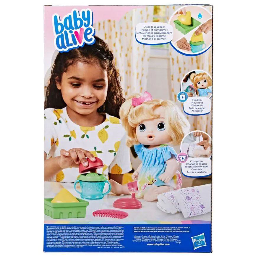 Baby Alive Hasbro  F7356 Bebegimle Egl.Yudumlar Sarisin-2