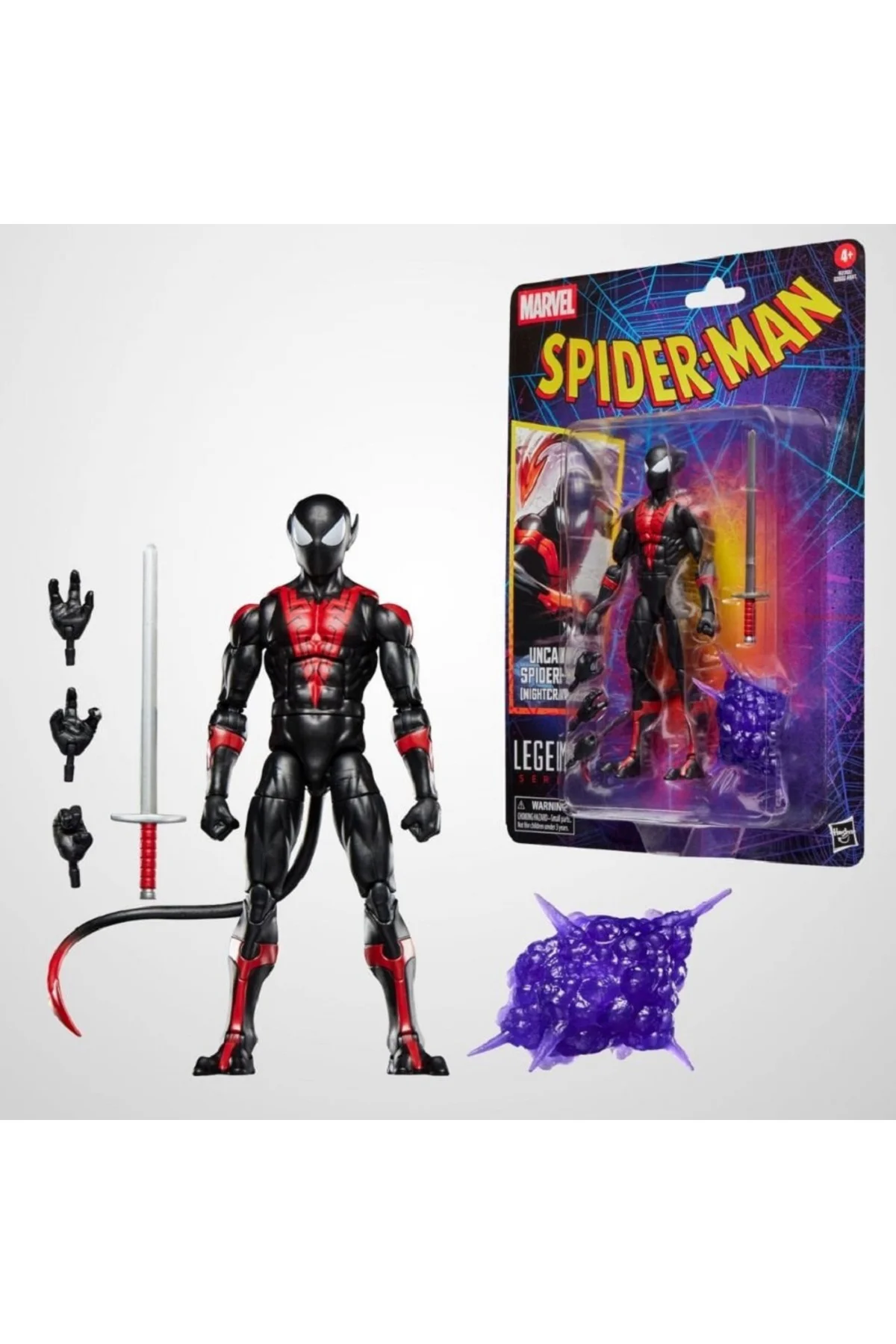 Hasbro Marvel Legends Uncanny Spider-Man (Nightcrawler), Retro Ca