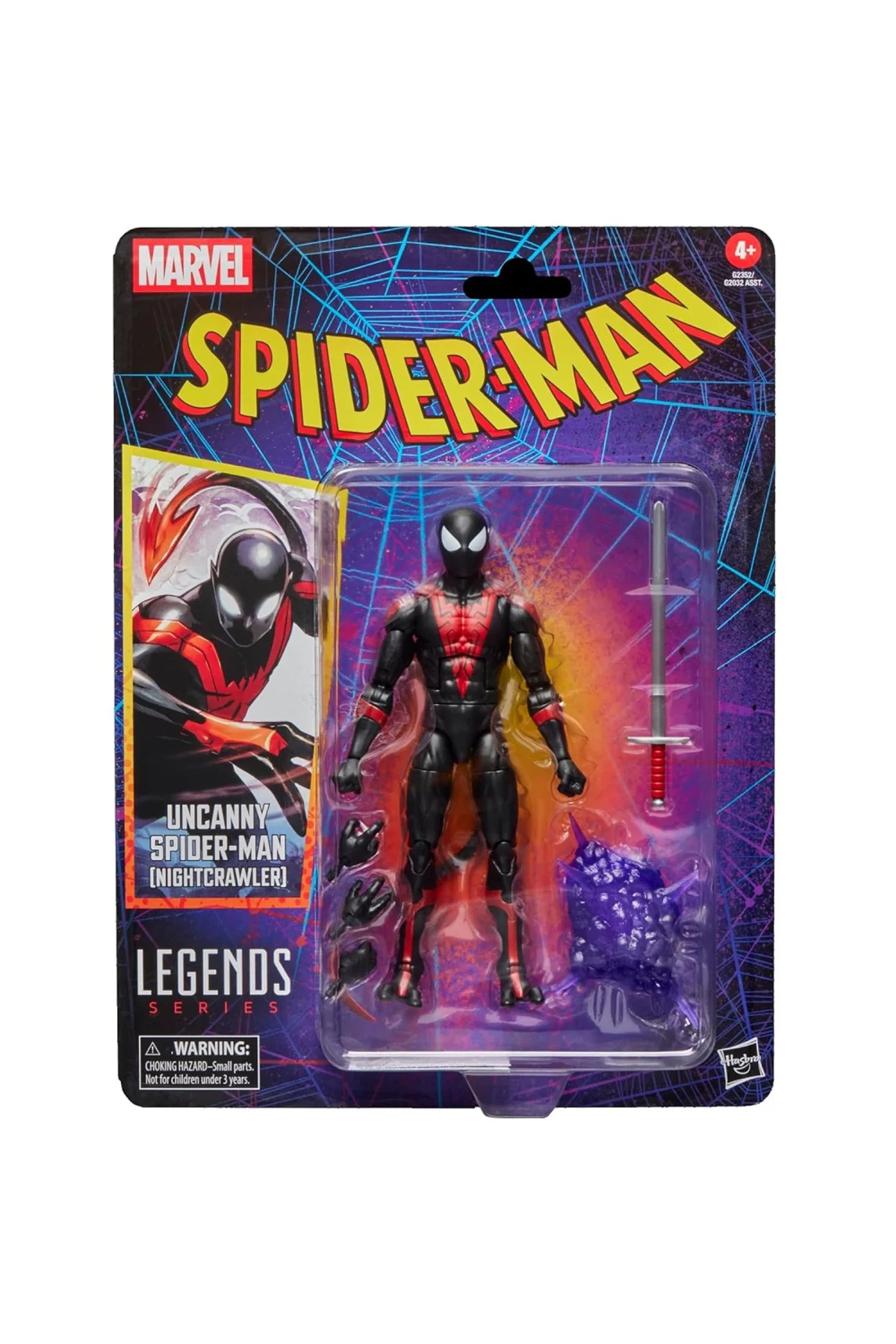 Hasbro Marvel Legends Uncanny Spider-Man (Nightcrawler), Retro Ca