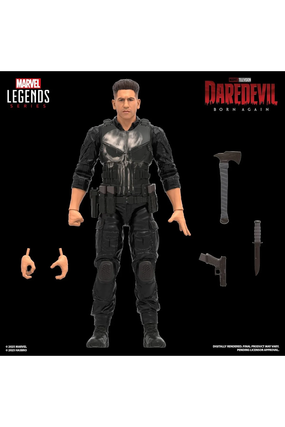 Hasbro Marvel Legends Punisher (Daredevil: Born Again) Aksiyon Fi
