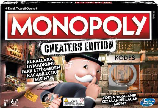 HASBRO OYUN E1871 MONOPOLY CHEATER'S EDITION-6