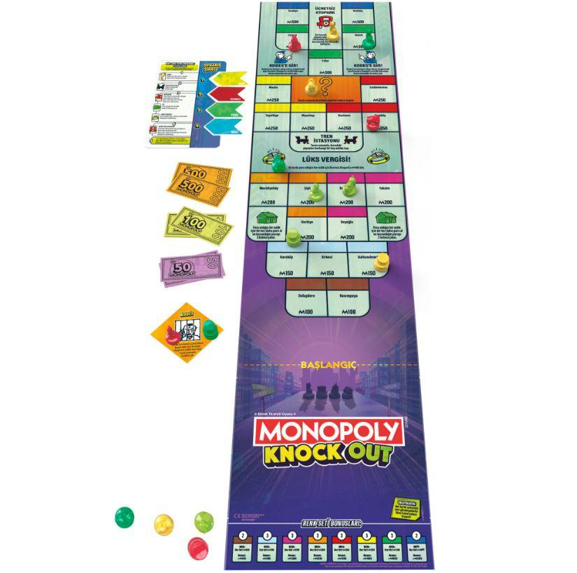 HASBRO OYUN F8995 MONOPOLY KNOCKOUT-4