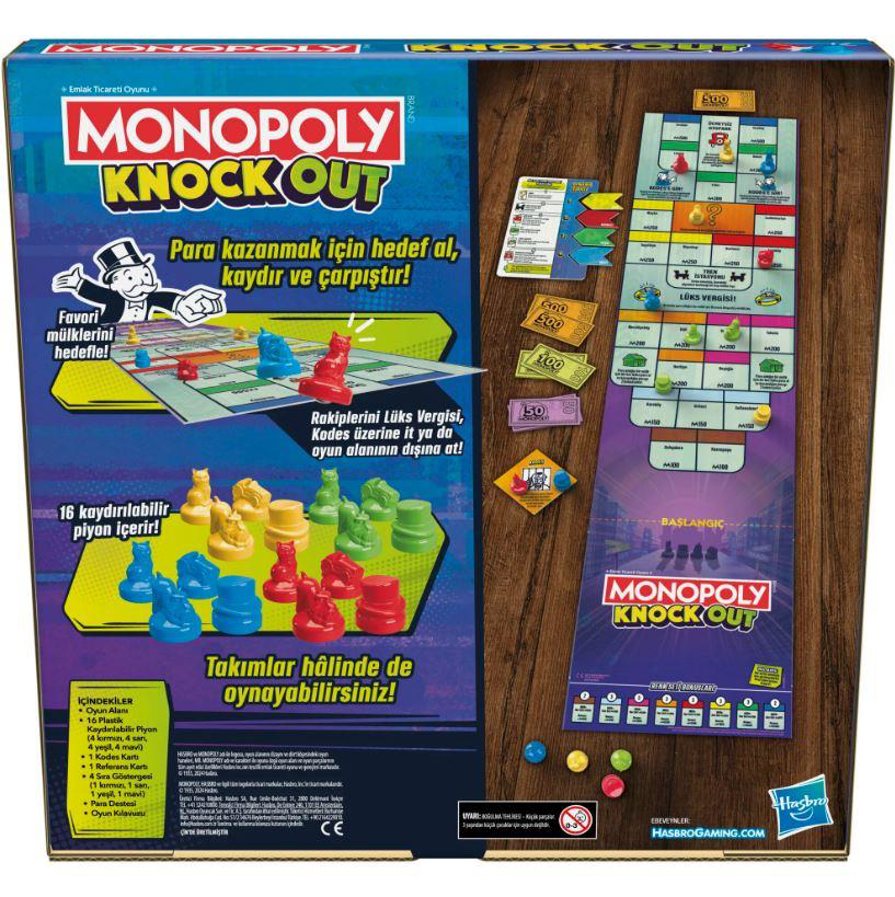 HASBRO OYUN F8995 MONOPOLY KNOCKOUT-4