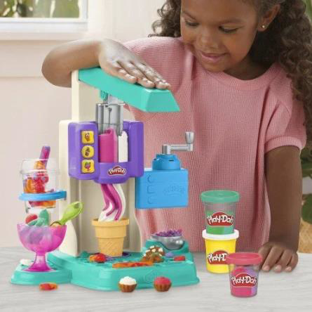 Play Doh Hasbro Playdoh G0028 Rainbow Swirl İce Cream-4