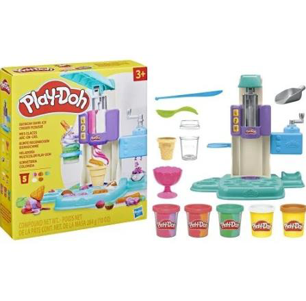 Play Doh Hasbro Playdoh G0028 Rainbow Swirl İce Cream-4