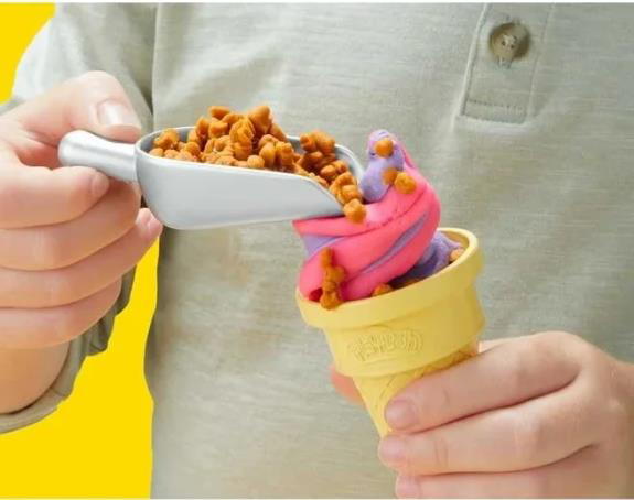 Play Doh Hasbro Playdoh G0028 Rainbow Swirl İce Cream-4