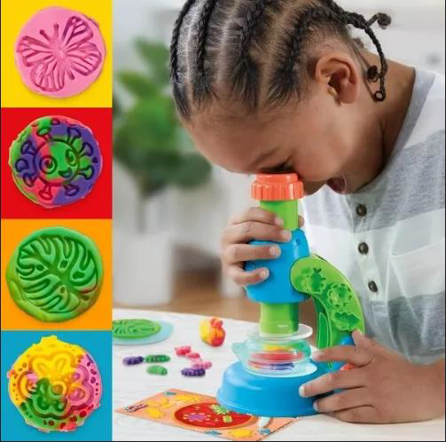 Play Doh Hasbro Playdoh G0494 İsikli Mikroskop Oy.Set-4