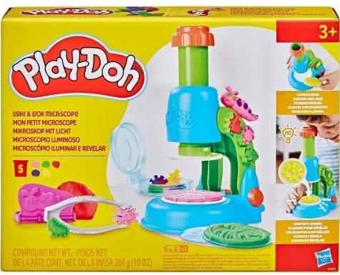Play Doh Hasbro Playdoh G0494 İsikli Mikroskop Oy.Set-4