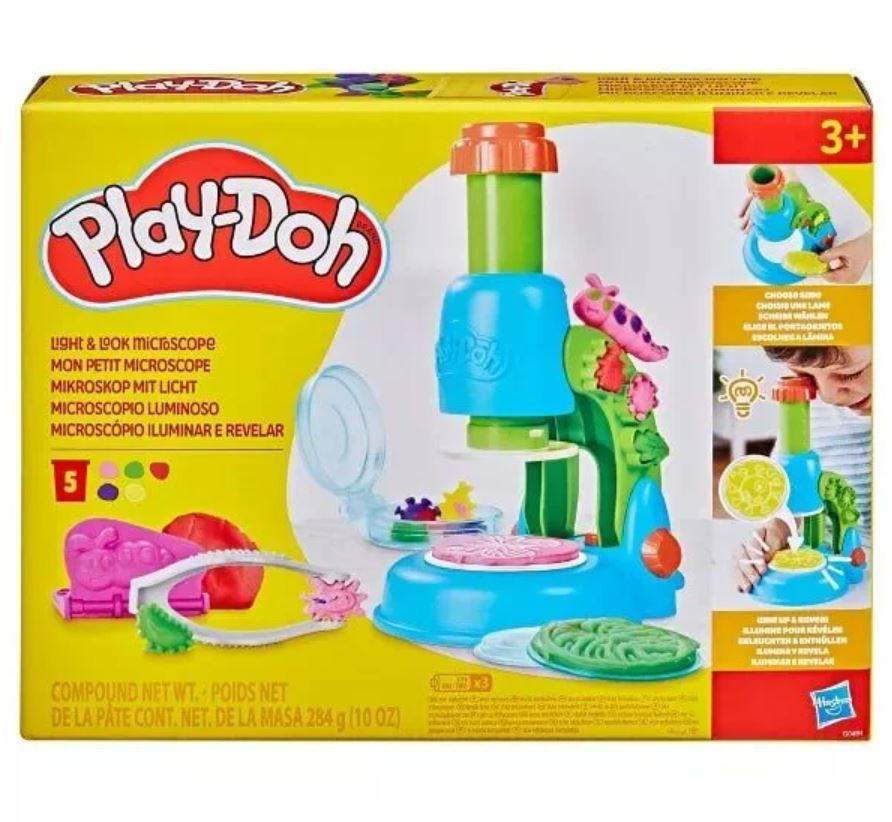 Play Doh Hasbro Playdoh G0494 İsikli Mikroskop Oy.Set-4