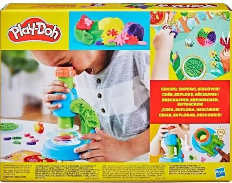 Play Doh Hasbro Playdoh G0494 İsikli Mikroskop Oy.Set-4