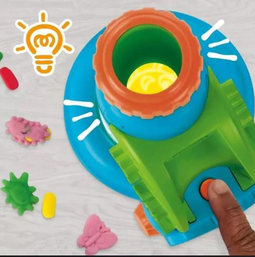 Play Doh Hasbro Playdoh G0494 İsikli Mikroskop Oy.Set-4