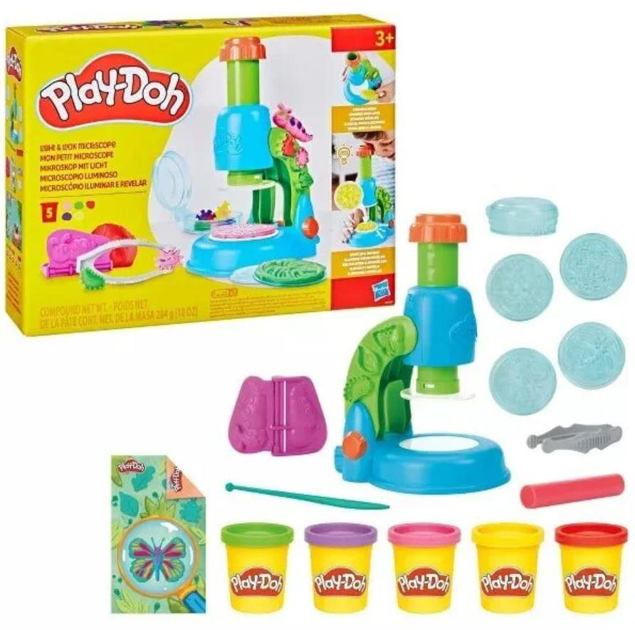 Play Doh Hasbro Playdoh G0494 İsikli Mikroskop Oy.Set-4