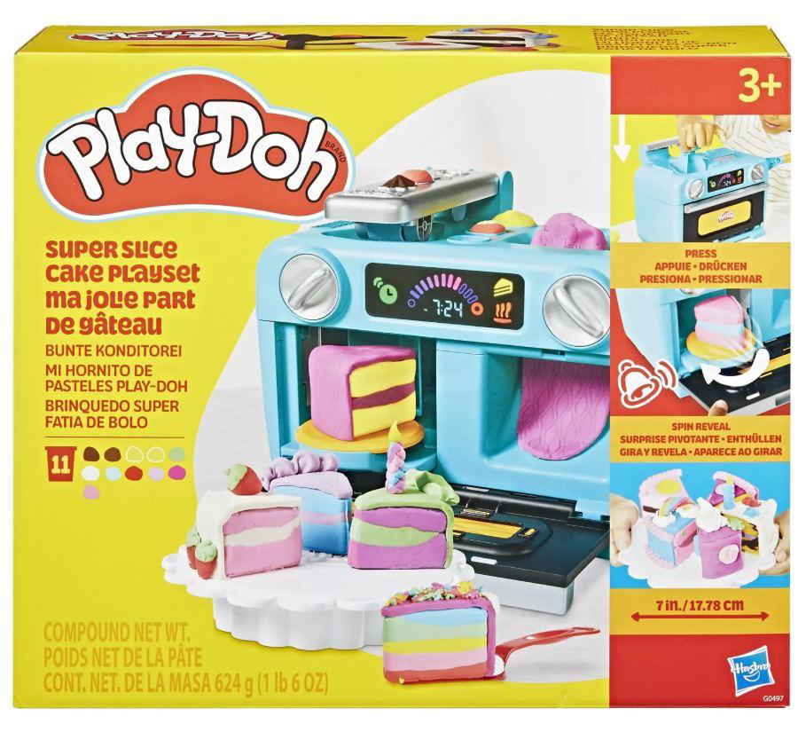 Play Doh Hasbro Playdoh G0497 Super Slice Cake Playset-2