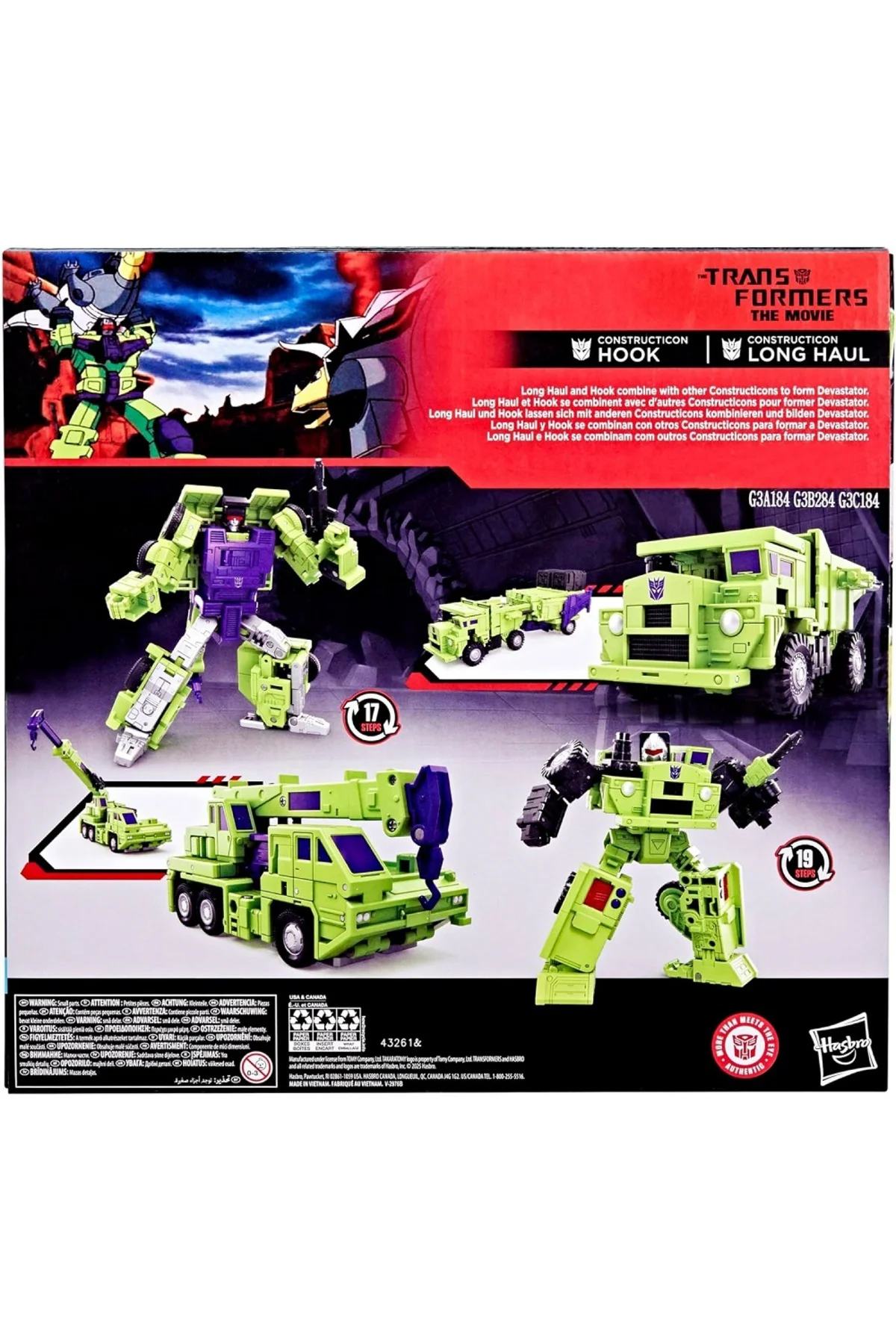 Hasbro Transformers Studio Series Constructicon Long Haul & Const