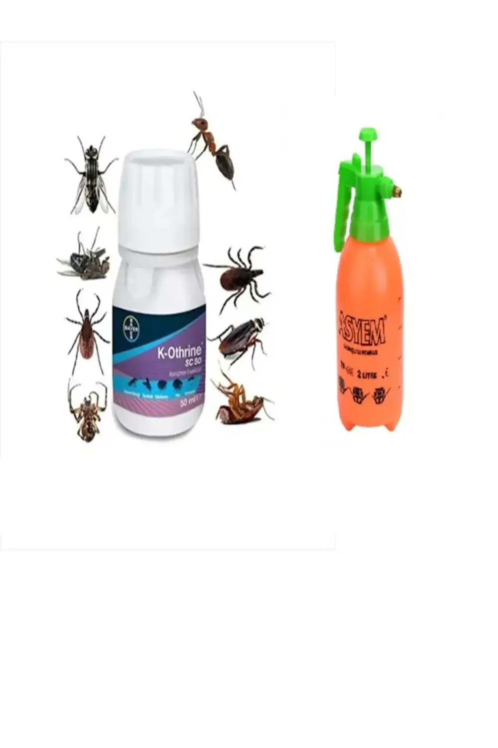 Haşere İlacı Bayer K-othrine Sc 50  50 Ml - 2 Litre Ilaclama Pomp