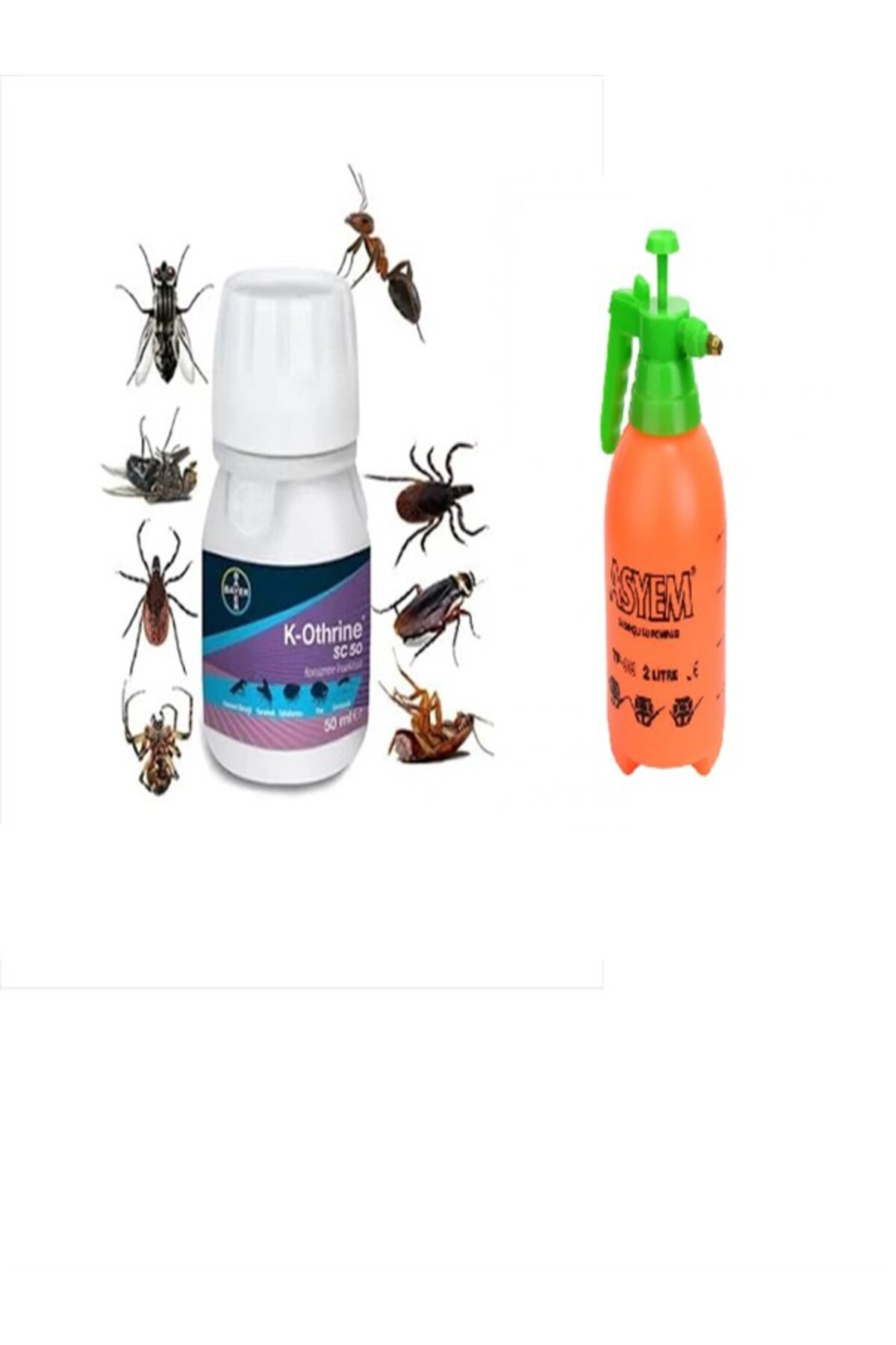 Haşere İlacı Bayer K-othrine Sc 50  50 Ml - 2 Litre Ilaclama Pomp