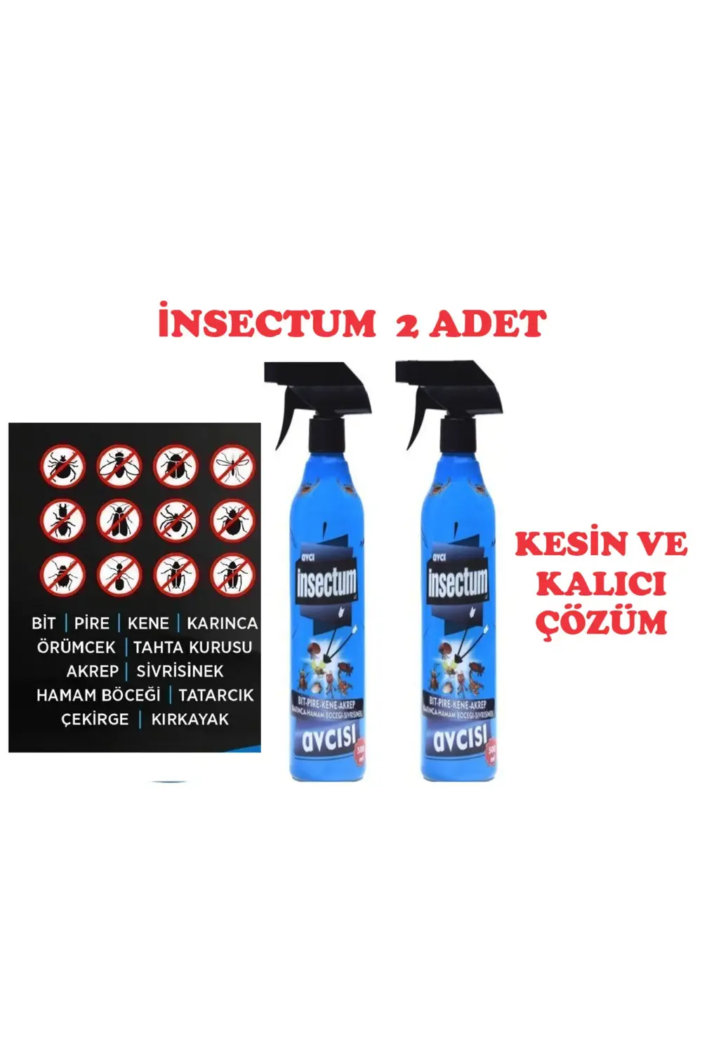 Haşere ilacı İnsectum 500 ml X2 adet
